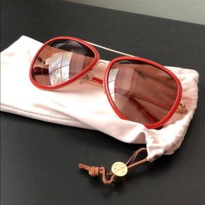 Tory Burch Aviator Sunglasses
